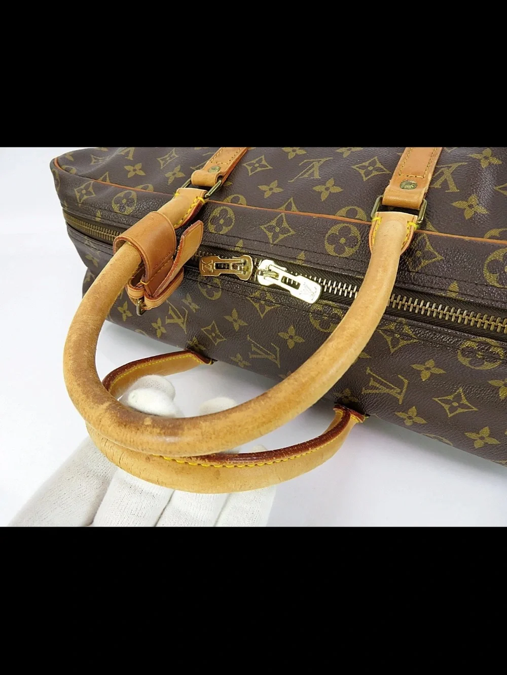 Louis Vuitton Monogram Travel Briefcase in Brown and Tan
